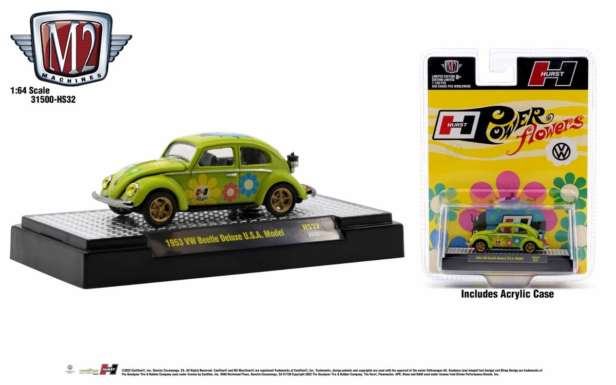M2 Machines Hobby Exclusive HURST 1953 VW Beetle HS32 Limited