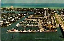 Postcard Pier 66 Hotel Birds Eye Lauderdale Illuminated Florida D50