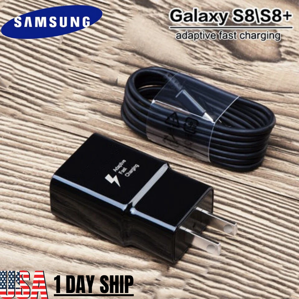 For Samsung Galaxy S22 S10 S10e Plus A51 Fast Charger Wall Adapter Type C Cable - Image 2 of 4
