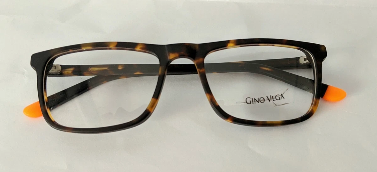 Gino Vega Tortoiseshell Brown Orange 7A367 C4 52 18 140 Glasses Frames NEW