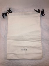 C line AUTHENTIC Ivory Dust Bag Cover Handbag Purse Shoe 14  x12   SET of 3 NEW