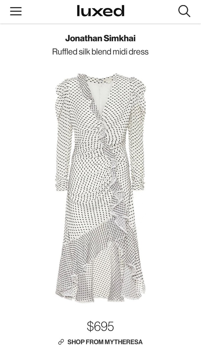 jonathan simkhai ines ruffled tiered recycled organza midi dress Jonathan Simkhai Ruffles Silk Midi Dress - 0