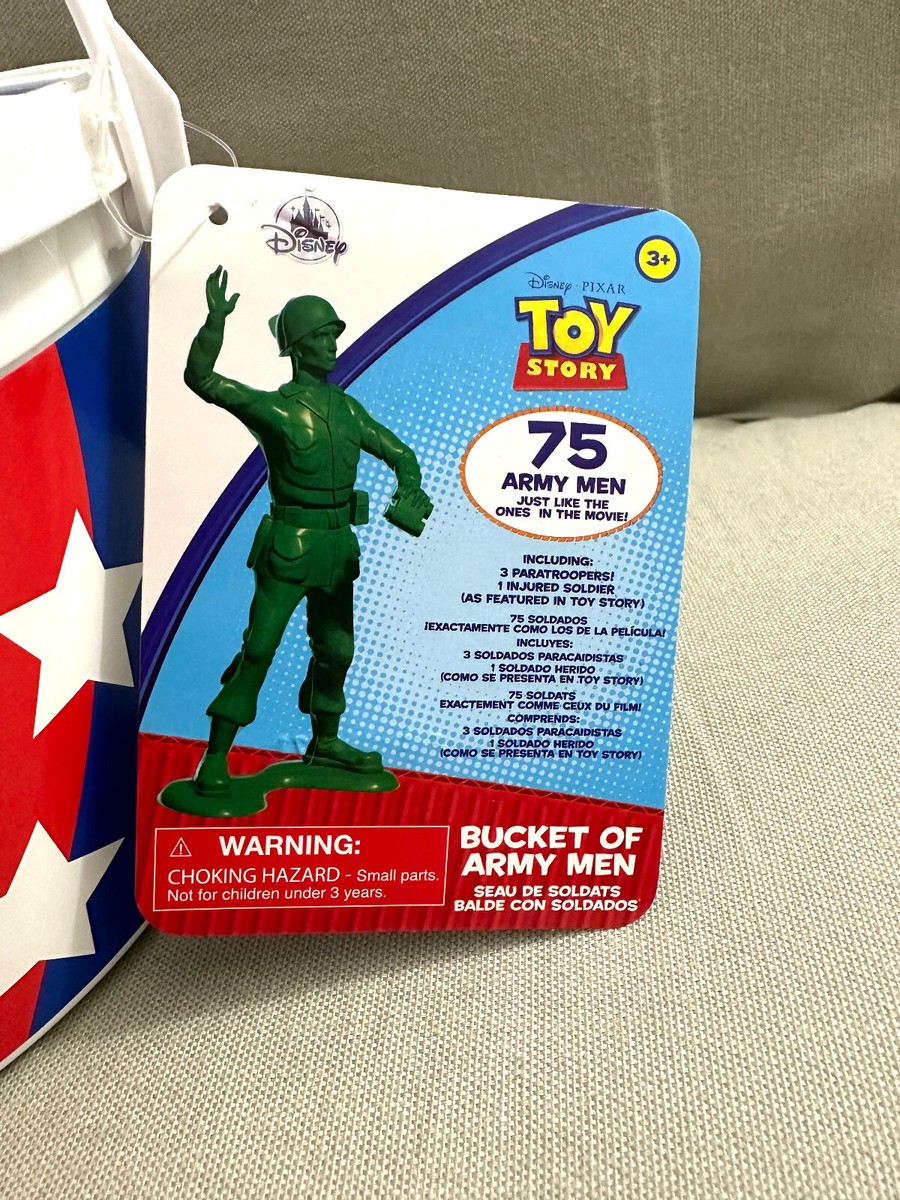 Disney Toy Story Bucket of 75 Green Army Men Soldiers NEW | eBay