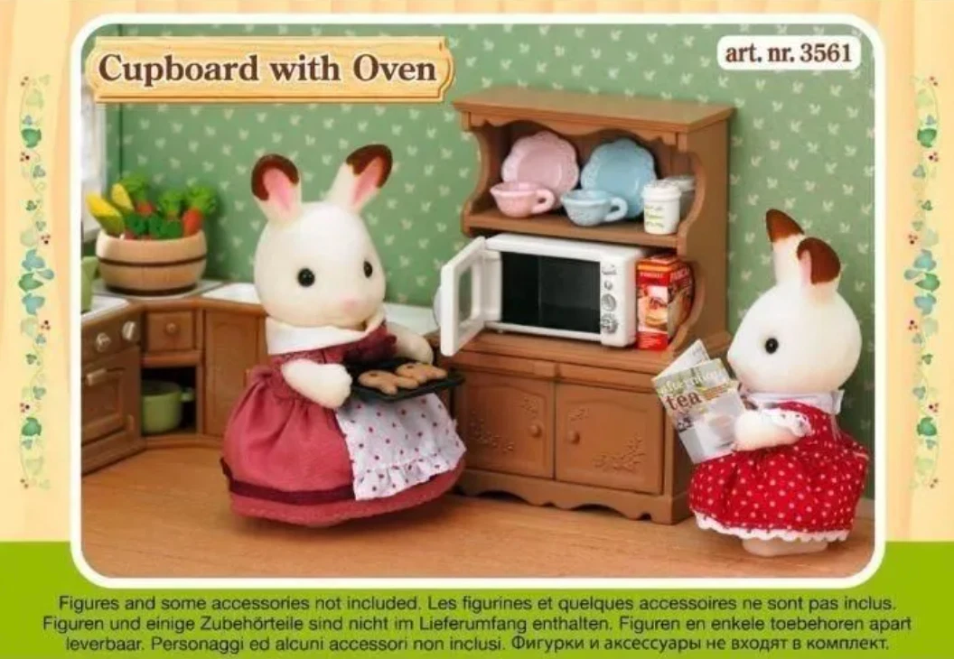 Sylvanian Families SF Kitchen Island Le meuble de cuisine et accessoires