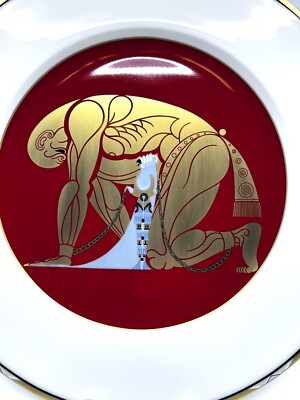 Erté (Romain De Tirtoff) Vintage Collector Plate ''Samson and delilah''  - 11''