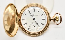 1899 Seth Thomas 7 Jewel Hunting Gold Filled Pocket Watch WATCH229