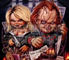 Chucky Child's Play 6.75 Inch Wide Vinyl Decal Sticker Ai Art Horror Movie Doll