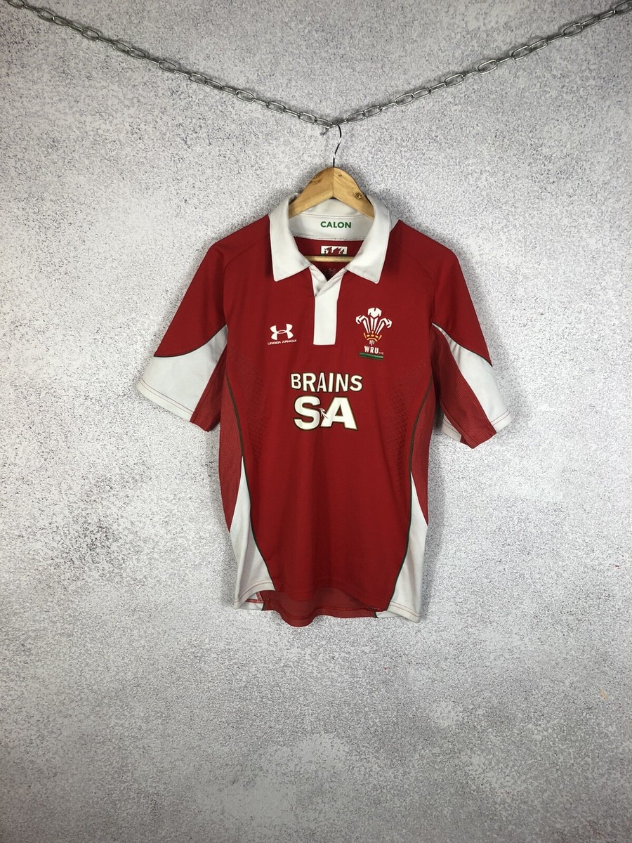 Under Armour Wales WRU Rugby Union National Jersey Mens Calon
