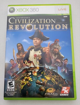 Sid Meiers Civilization Revolution Microsoft Xbox 360 Video Game No Manual