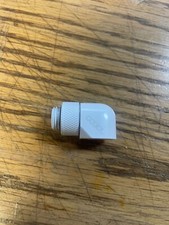 Alphacool G1/4" M/F Extender, 90 Degree Rotary, White, 6pk