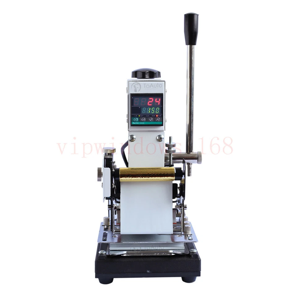220V Hot Foil Stamping Machine PVC Gift VIP Card Embosser Bronzing Clearance - Image 3 of 4