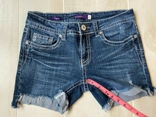 VIGOSS CUT OFF distressed denim jean shorts size 3 women's