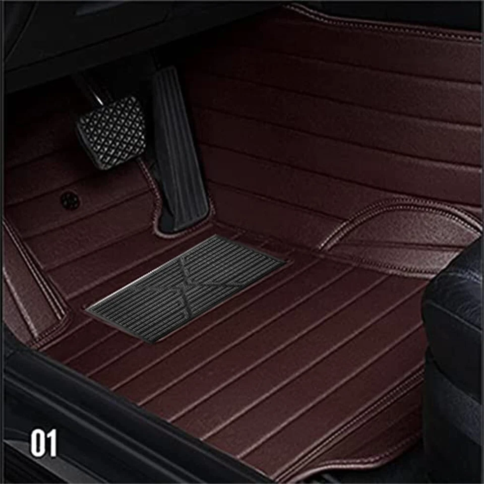 For Toyota All Models Stripe Car Floor Mat With Pocket Waterproof Carpets Custom Foto 3 de 4