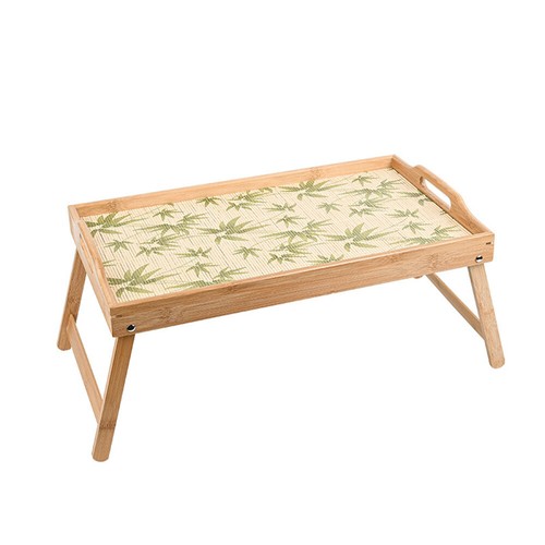 Bamboo Wooden Bed Tray With Folding Legs Serving Breakfast Tea Lap Table Mate - Picture 9 of 22