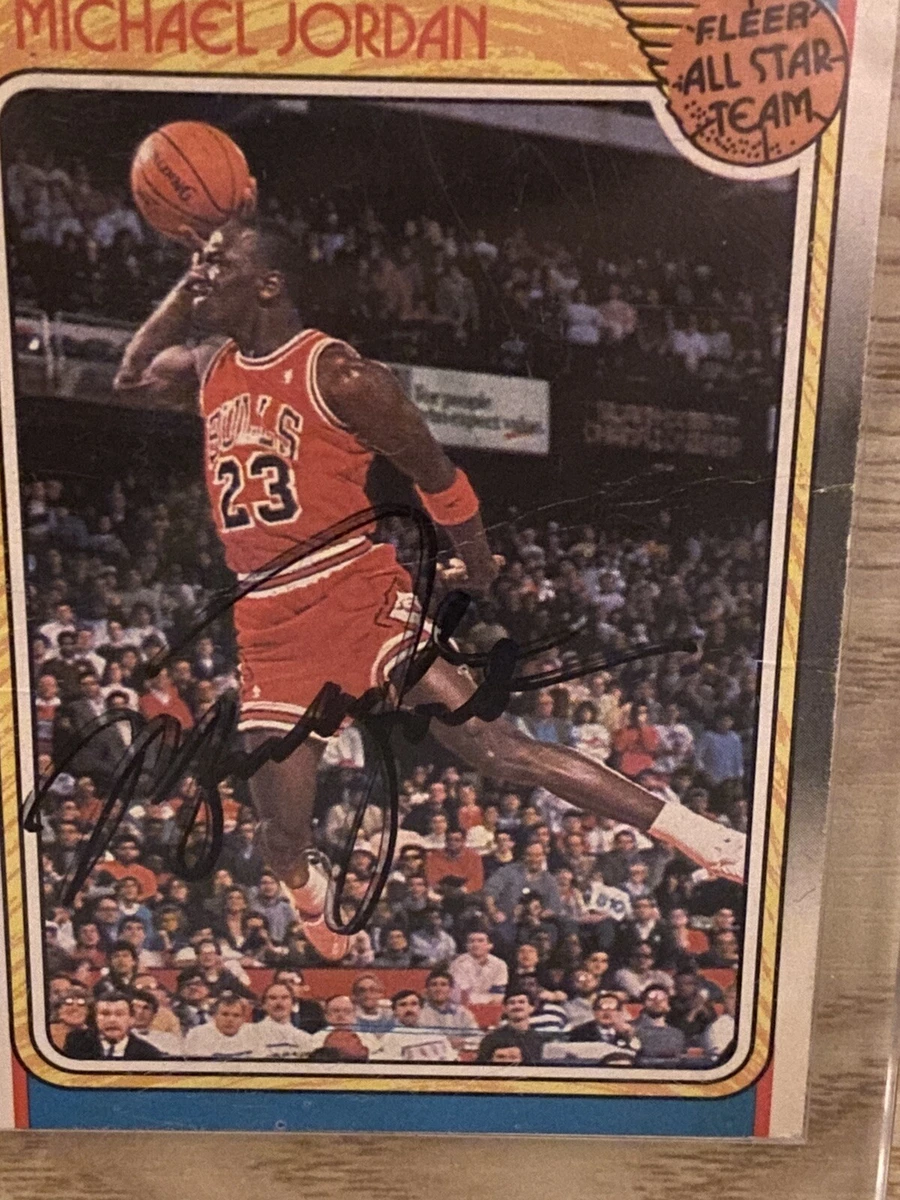 Michael jordan autographed best sale card