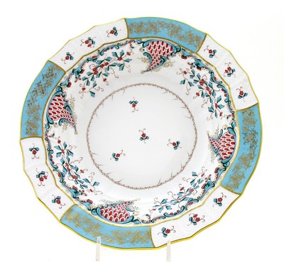 Herend Cornucopia Rim Soup Plate or Salad Bowl - Signed
