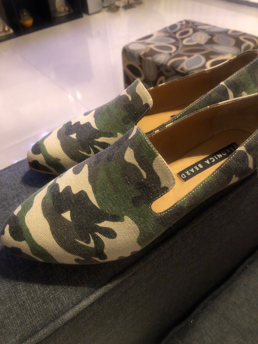Veronica Beard Camo Camouflage Loafers Size 37.5 | eBay display picture 3