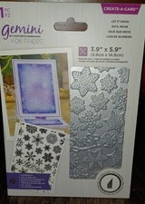 "Let it Snow" foilpress Gemini by Crafter's Companion Create a Card