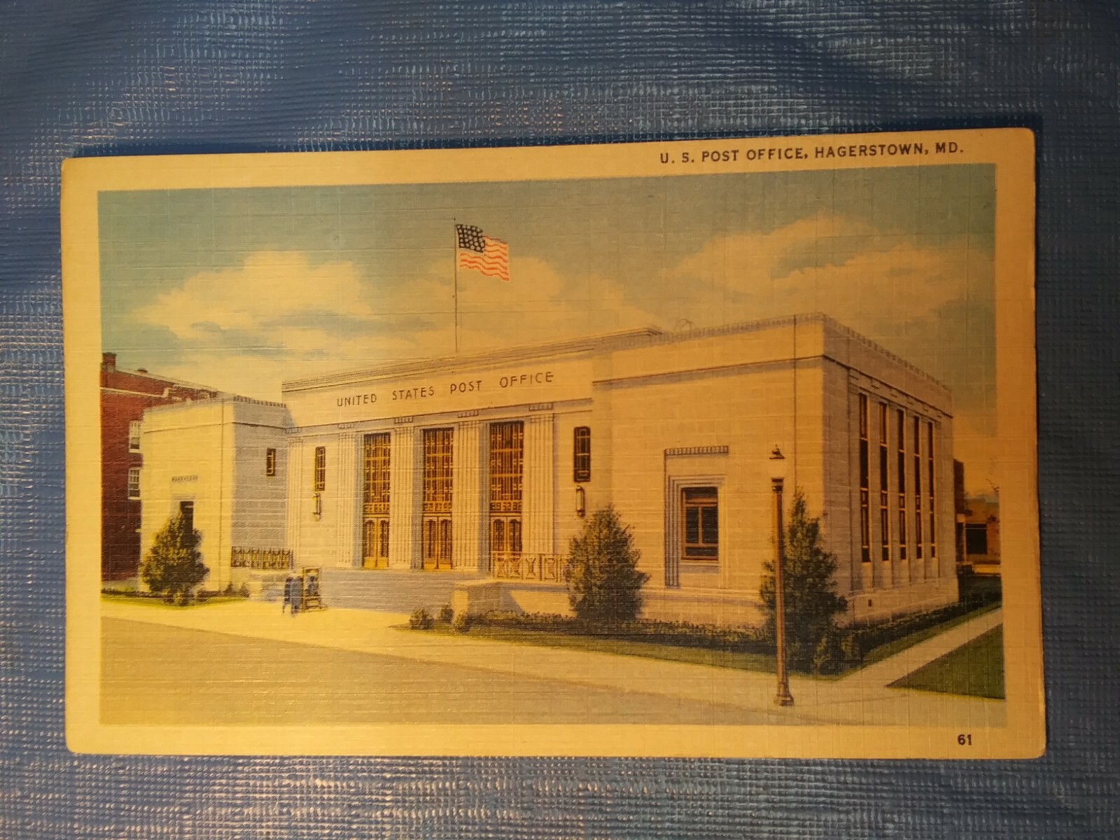 Vintage U. S. POST OFFICE, HAGERSTOWN, MD. postcard. Circa 1940. eBay