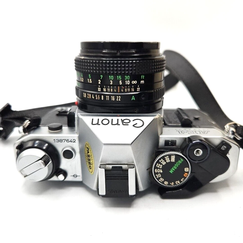 Canon AE-1 Program 35mm SLR Film Camera with 50mm Lens Kit, Tested and Working! - Image 4 of 4