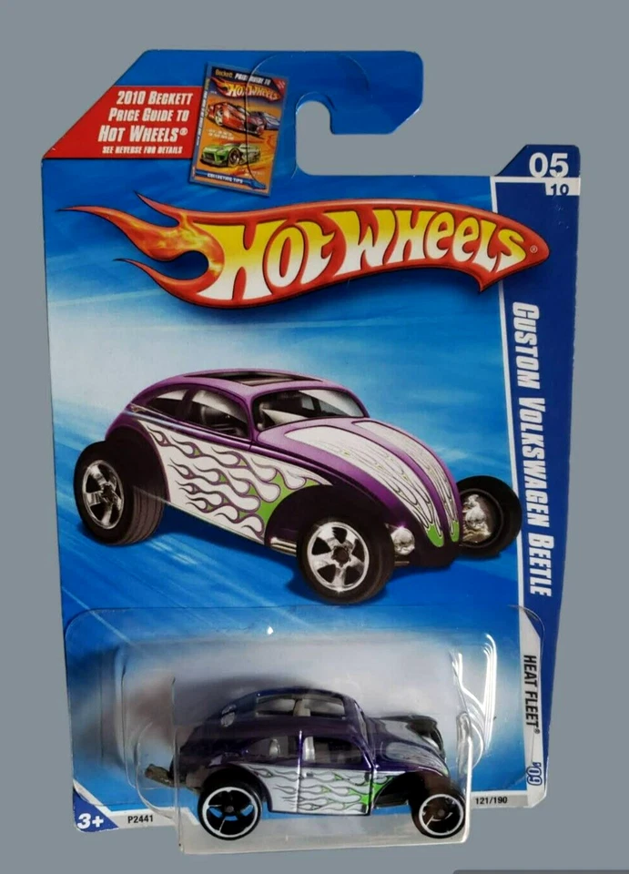 Hot Wheels PERSONALIZADO VOLKSWAGEN BEETLE #121 Purple Heat Fleet '09 Series 5/10 1:64 Foto 4 de 4