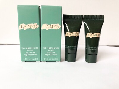 2 La Mer The Regenerating Serum .1oz / 3 ml Each, Total 0.2oz /6ml, New in box