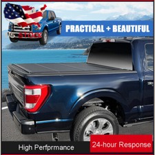 For 2019-2025 Dodge Ram 1500 5.7ft Bed Low Profile Hard Tri Fold Tonneau Cover