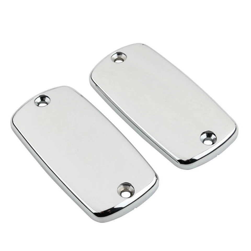 Tapa de líquido de depósito de freno delantero cromada para Honda VTX1800C/F/N/R 2002-2008 Foto 4 de 4