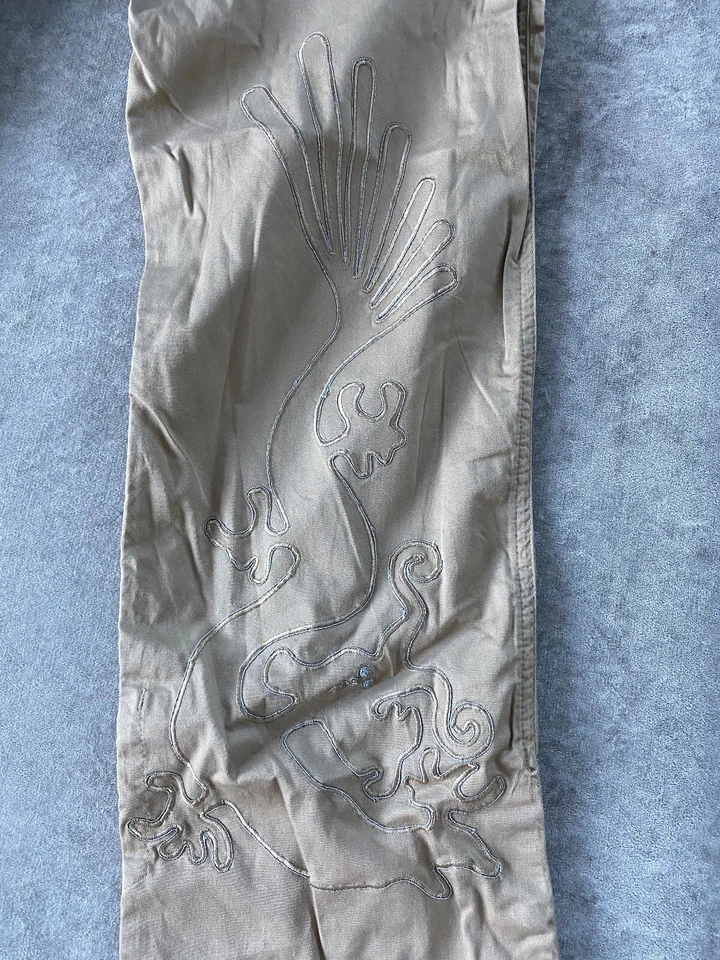 Maharishi Dragon women’s embroidered snopants trousers size 12 sand - Image 4 of 4
