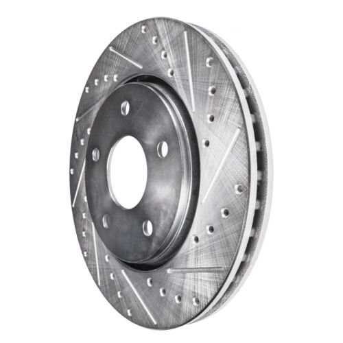 Front Drilled and Slotted Brake Rotors for 1992 - 2000 2001 Toyota Camry 2.2L L4 - Picture 4 of 5