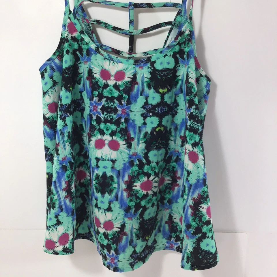 Top halter soprano para mujer talla pequeña multicolor con tiras en la espalda excelente Foto 2 de 4