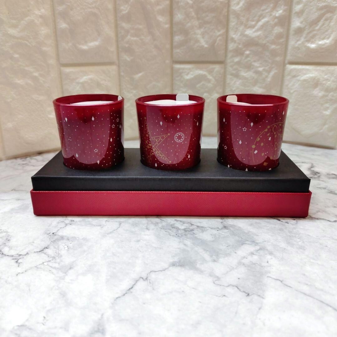 CARTIER Aroma Candle Red Cartier candle novelty with box Set