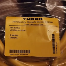 Turck MS 3108M-18-1S-103-5 /pre-equipped with 10-pin Female open ended cordset