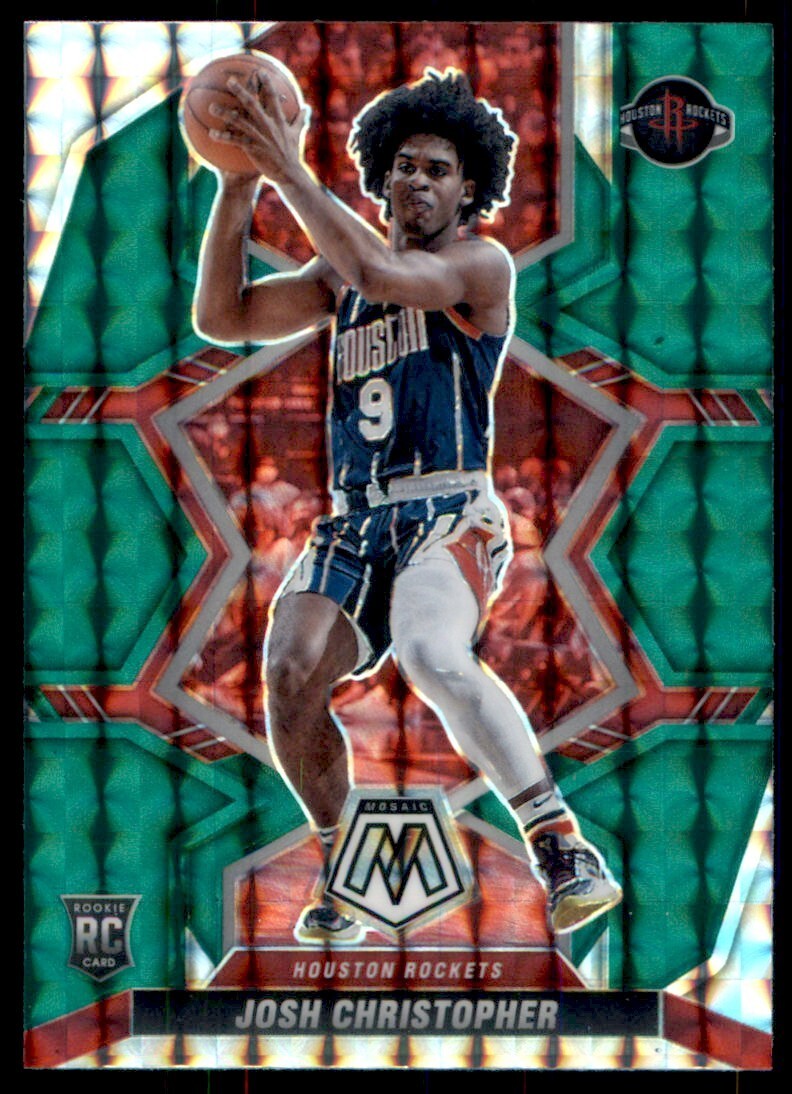 2021 Panini Mosaic #224 Josh Christopher Rookie Green Mosaic