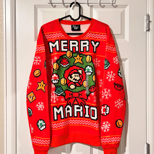 Merry Mario Ugly Xmas Sweater | eBay
