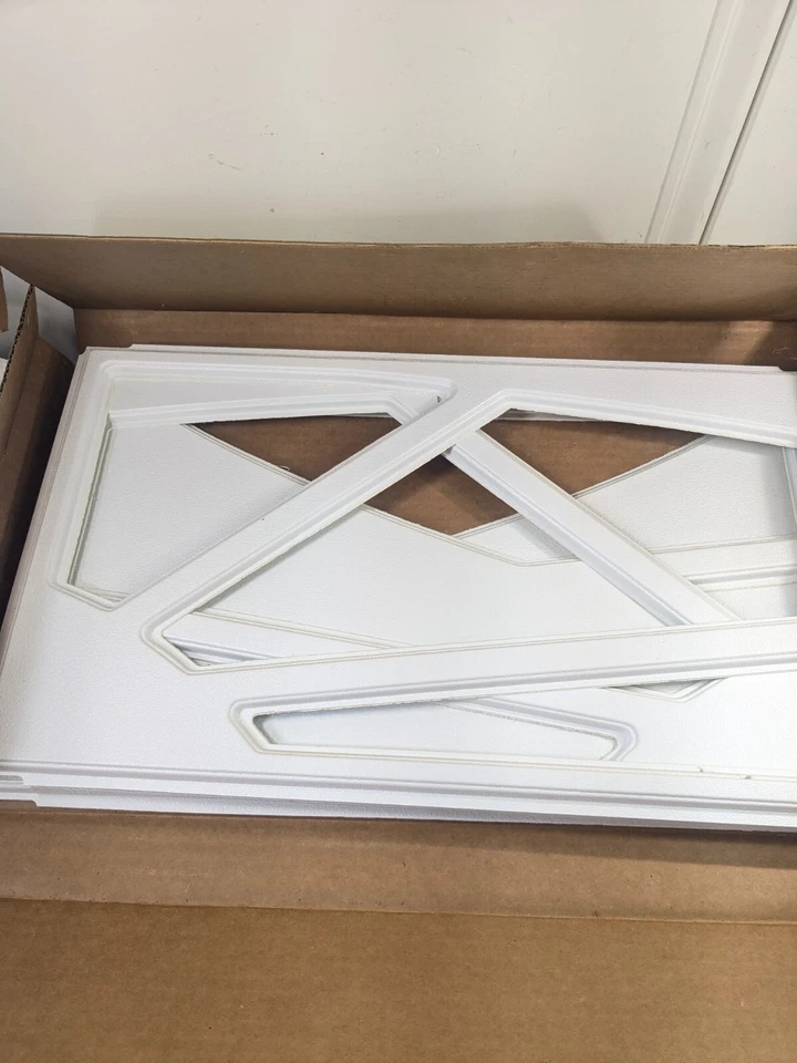 NUEVO CLOPAY Puerta de Garaje Decorativa Ventana Diseño Panel BLANCO PUESTA DE SOL 503 Insertos Foto 4 de 4