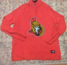 Ottawa Senators NHL Woman's hockey jumper Embroidered Sentor's head Medium Red