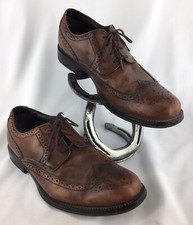 Chaps Wing Tip Oxford Brown Leather Shoes Mens Size 8.5 190929LSG/SA