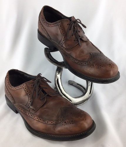 Chaps Wing Punta Oxford Cuero Marrón Zapatos para hombre Talla 8.5  190929LSG/SA | eBay