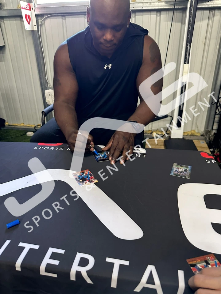 Eric Moulds autografiado firmado Pacific 1996 #CR 116 Buffalo Bills BAS Encap radiocontrol Foto 3 de 3