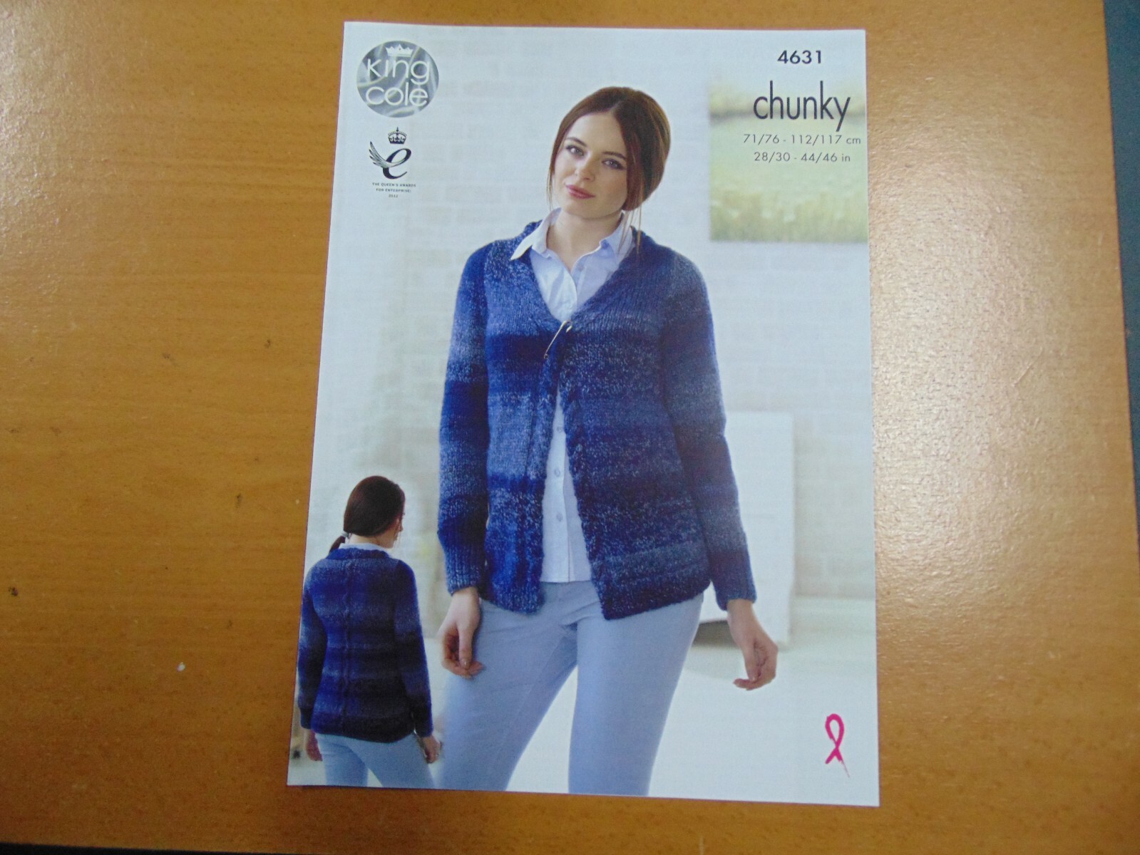 King Cole Chunky Knitting Pattern 4631 Cardigans   71/76 - 112/117 cm 2 Designs