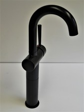 Rubinetteria Lavabo Nero Opaco, Miscelatore Monocomando, Altezza Beccuccio,