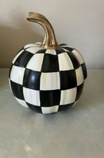 For MacKenzie-Childs COURTLY CHECK Mini PUMPKIN Halloween Fall Thanksgiving