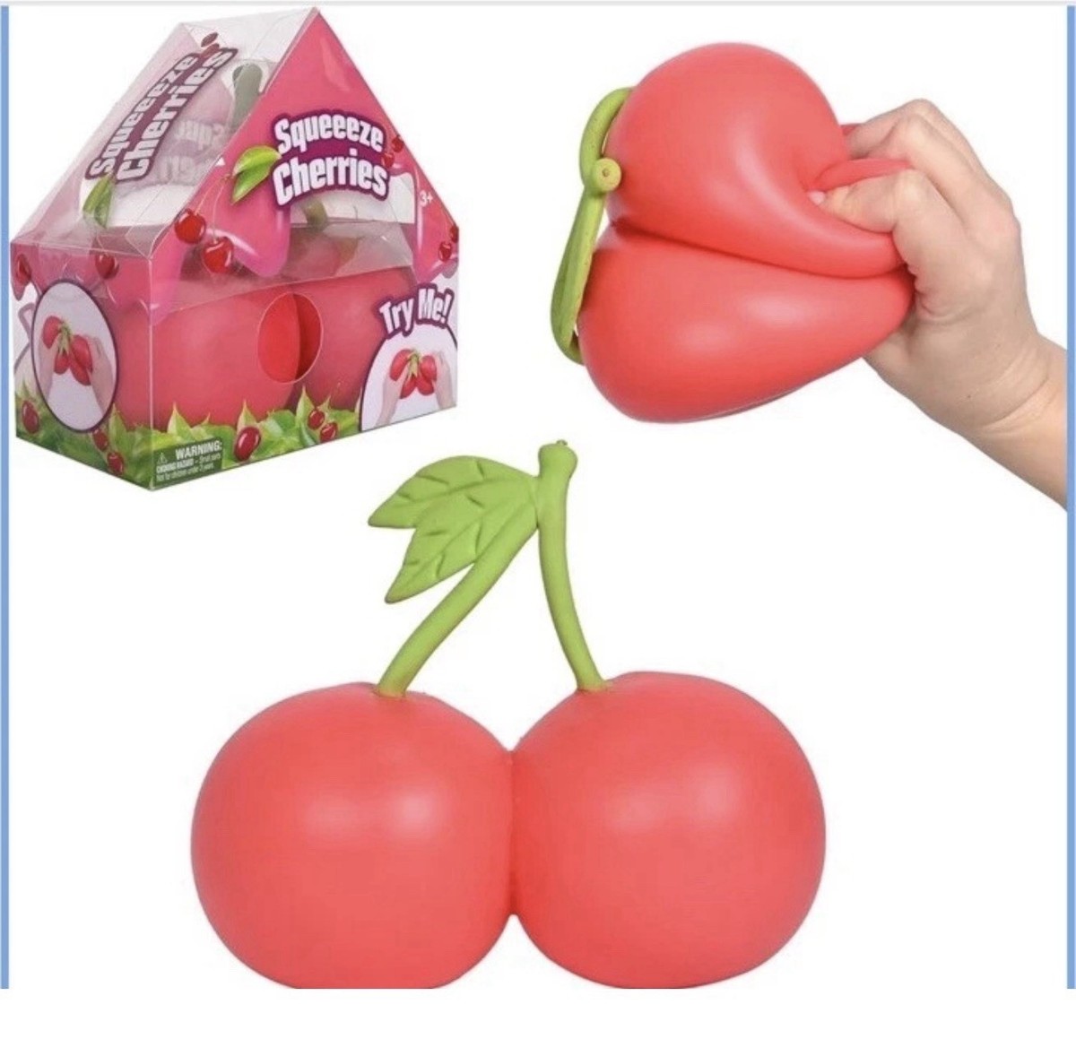 Squeezy Squeeze Sunny Days Toymendous Cherries 5.5-Inch Squeeze