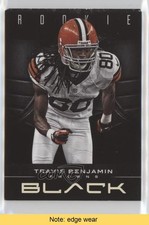 2012 Panini Black Rookie 306/349 Travis Benjamin #193 READ 0af