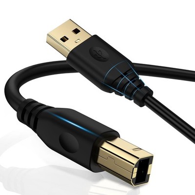 USB Printer Cable 6FT A to B Printing Cable, High-Speed Print Cord for Scanne...