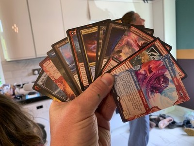 mtg - ein Multi-Angebot namens Foxglove, verschiedene blau / rot
