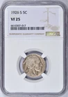 1926-S BUFFALO NICKEL NGC VF25 NICE COIN BETTER DATE