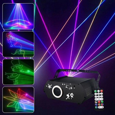 Full Color 3D Animation RGB La/ser Light Stage Light For Disco DJ Bar Party