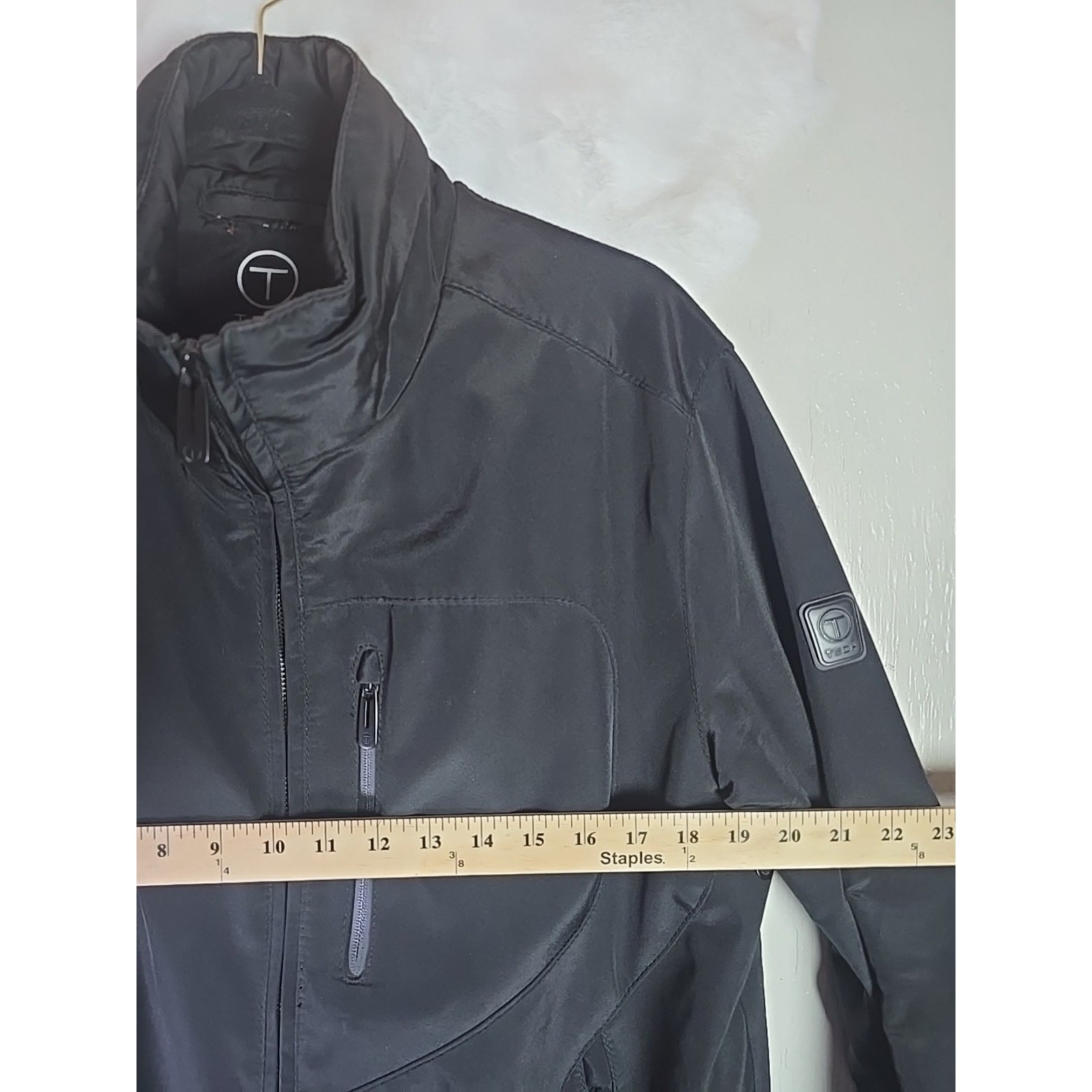 T TECH Jacket Black Insulated Softshell Mens Larg… - image 5